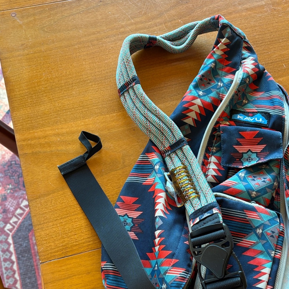 KAVU Aztec Pattern Sling Bag - Picture 5 of 5